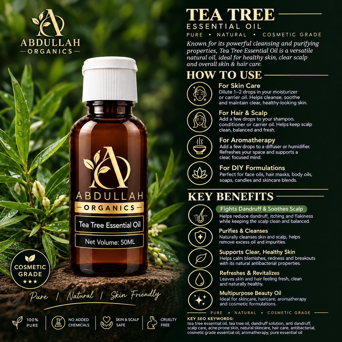 Tea Tree Essential Oil | 50ml